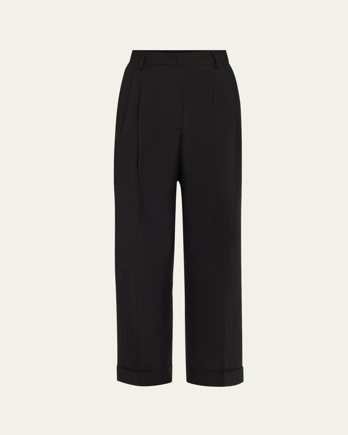 Dries Van Noten Partan Pleated Merino Wool Pants