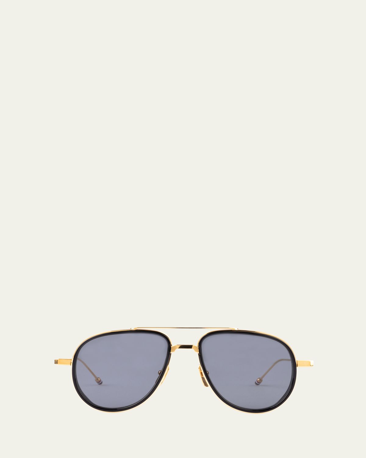 Thom Browne Men's Acetate and Titanium Aviator Sunglasses
