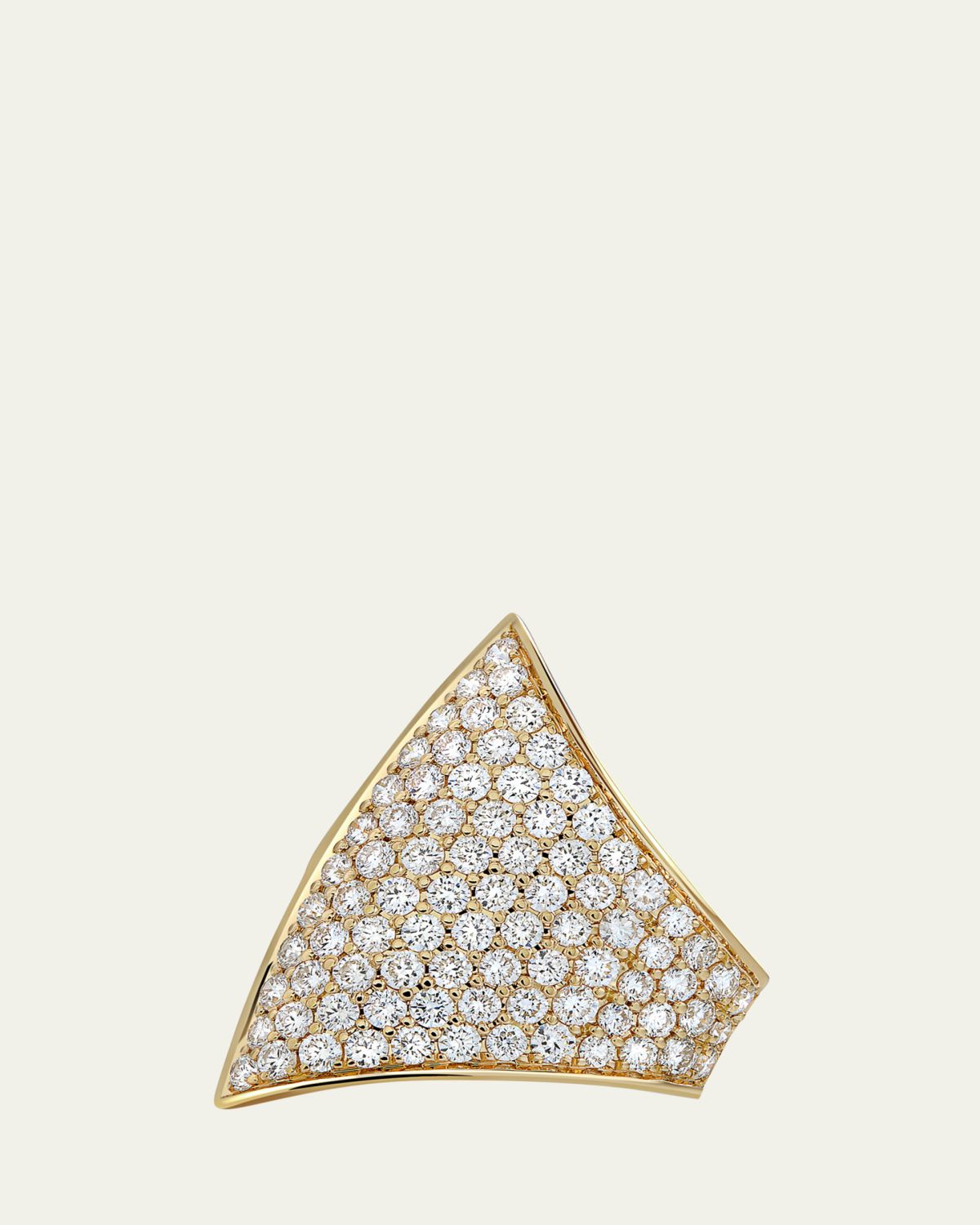 Savolinna Maxi Ergo 18K Yellow Gold Diamond Pave Ear Cuff, Single