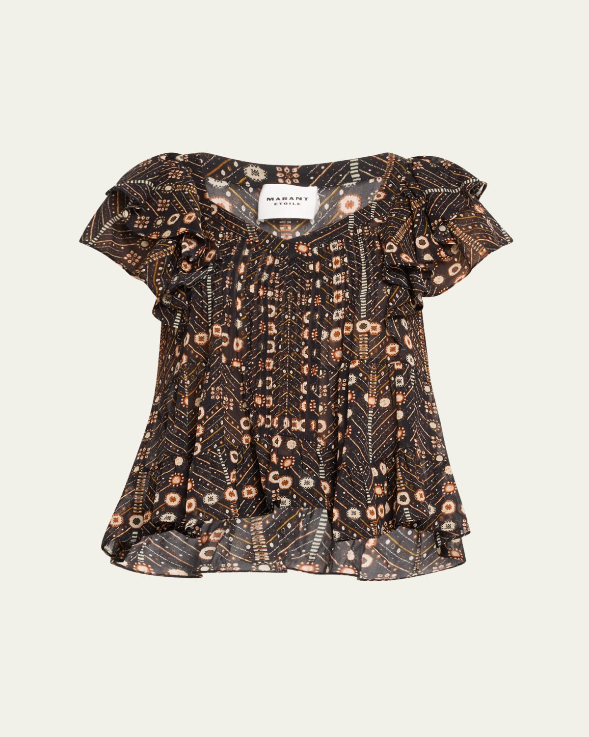Etoile Isabel Marant Madrana Tiered Sleeve Blouse