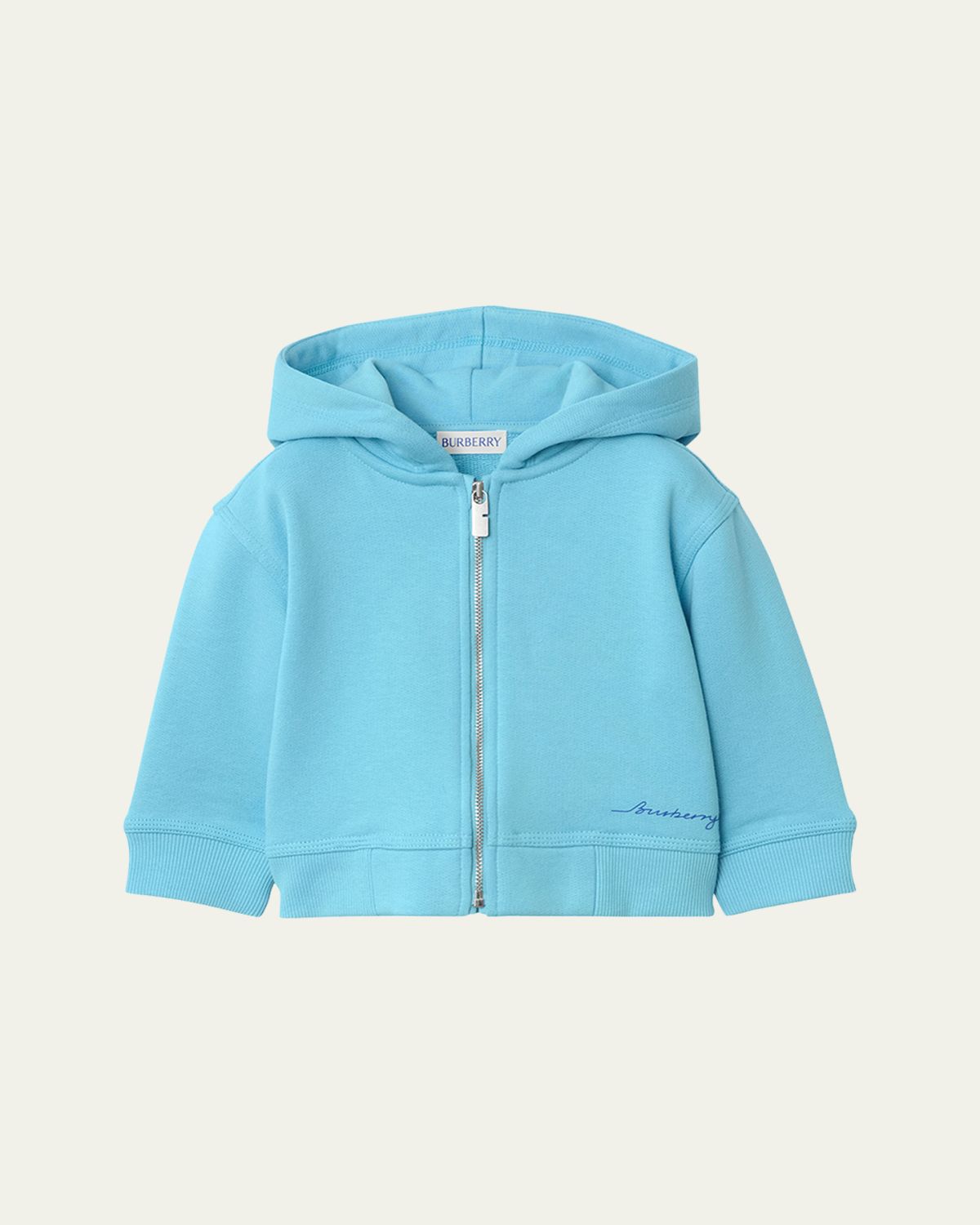 Burberry Boy's Clyde Logo-Script Hoodie, Size 6M-2