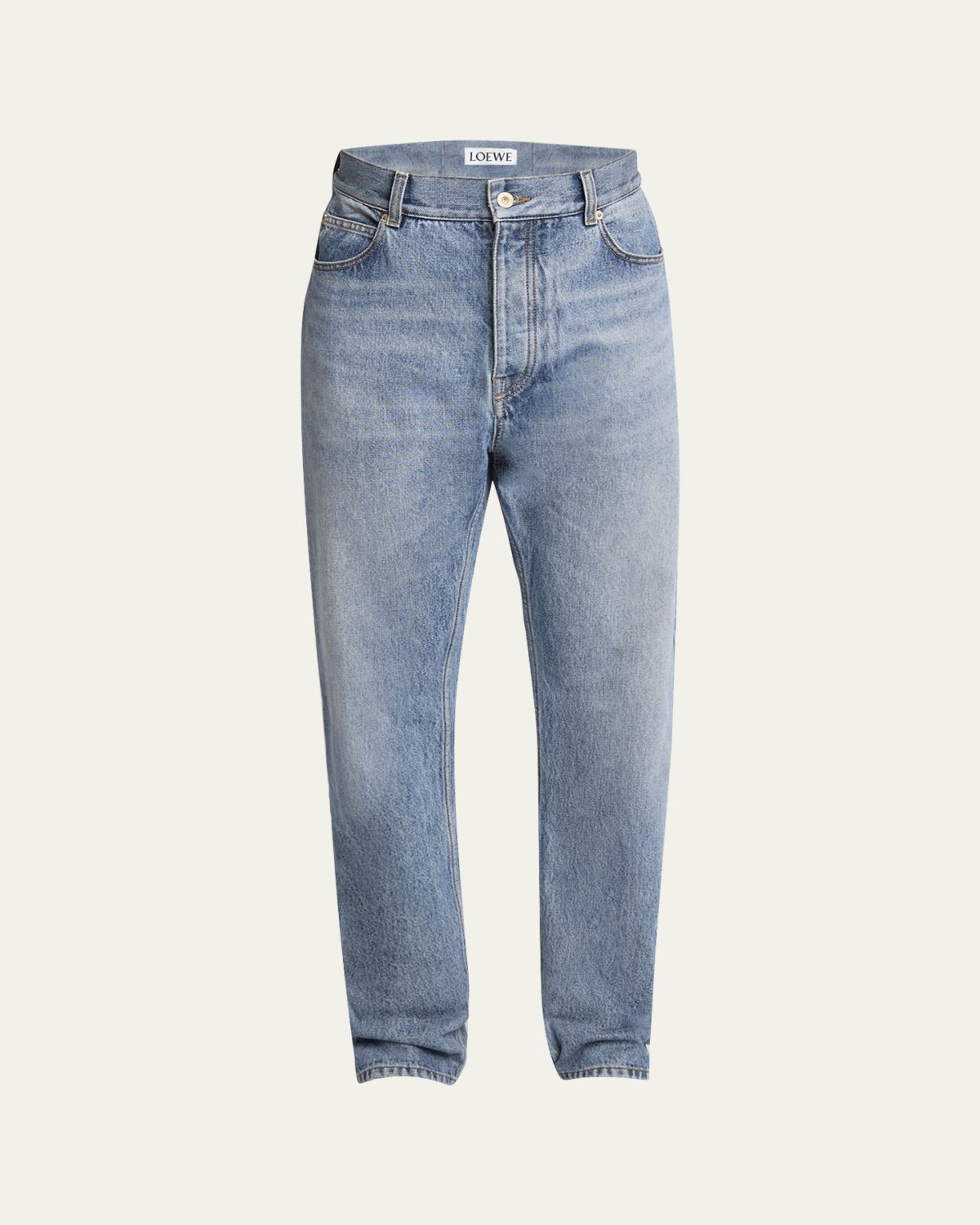 Loewe Men's Jeans with Leather Patch
