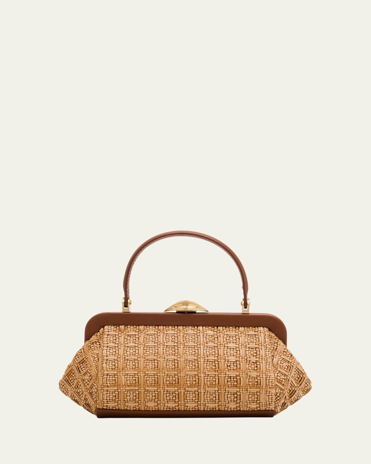 Cult Gaia Zuma Frame Woven Crossbody Bag