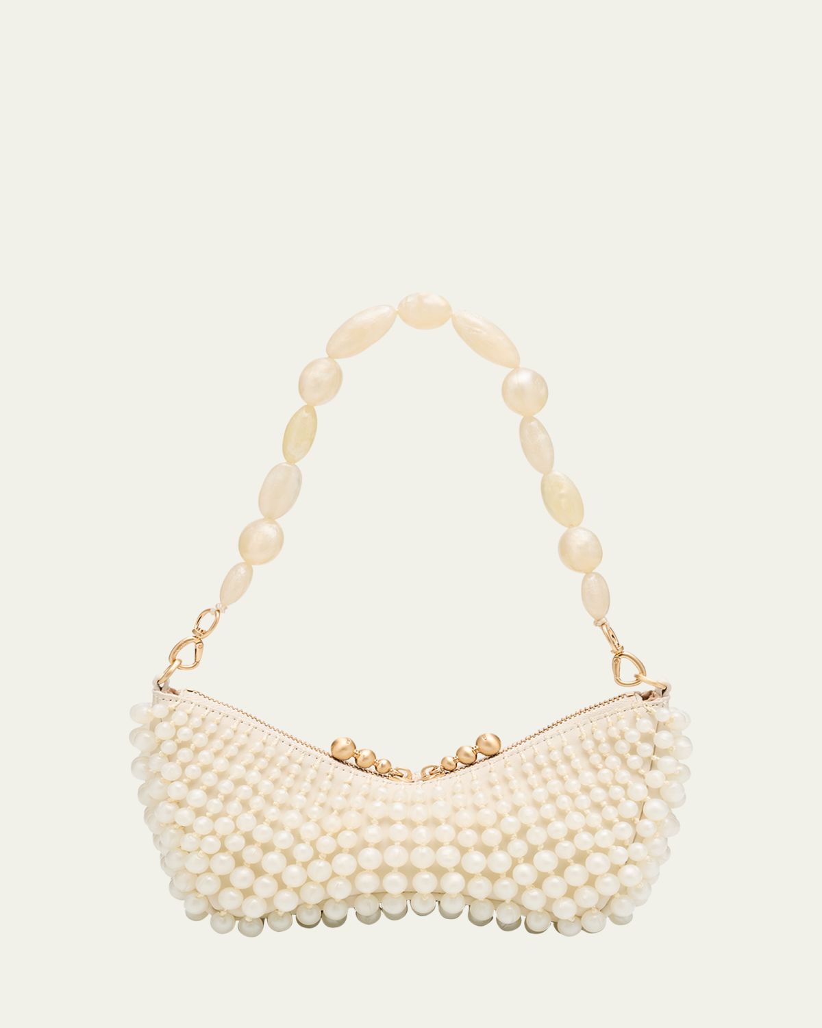 Cult Gaia Mercier Beaded Zip Shoulder Bag | Thumbnail 6 Cult Gaia Mercier Beaded Zip Shoulder Bag | Thumbnail 6
