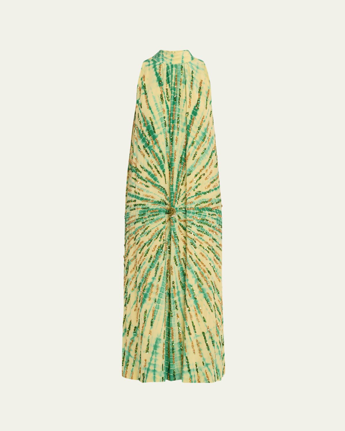 Verandah Hand-Beaded Tie-Dye Sunrise Gown