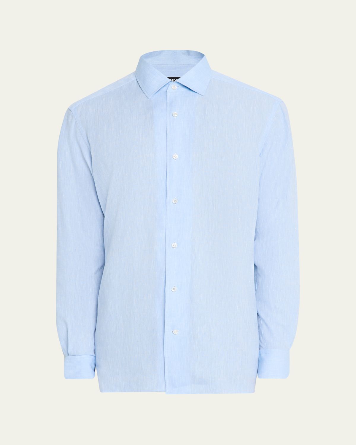 ZEGNA Men's Oasi Lino Casual Button-Down Shirt | Thumbnail 6 ZEGNA Men's Oasi Lino Casual Button-Down Shirt | Thumbnail 6