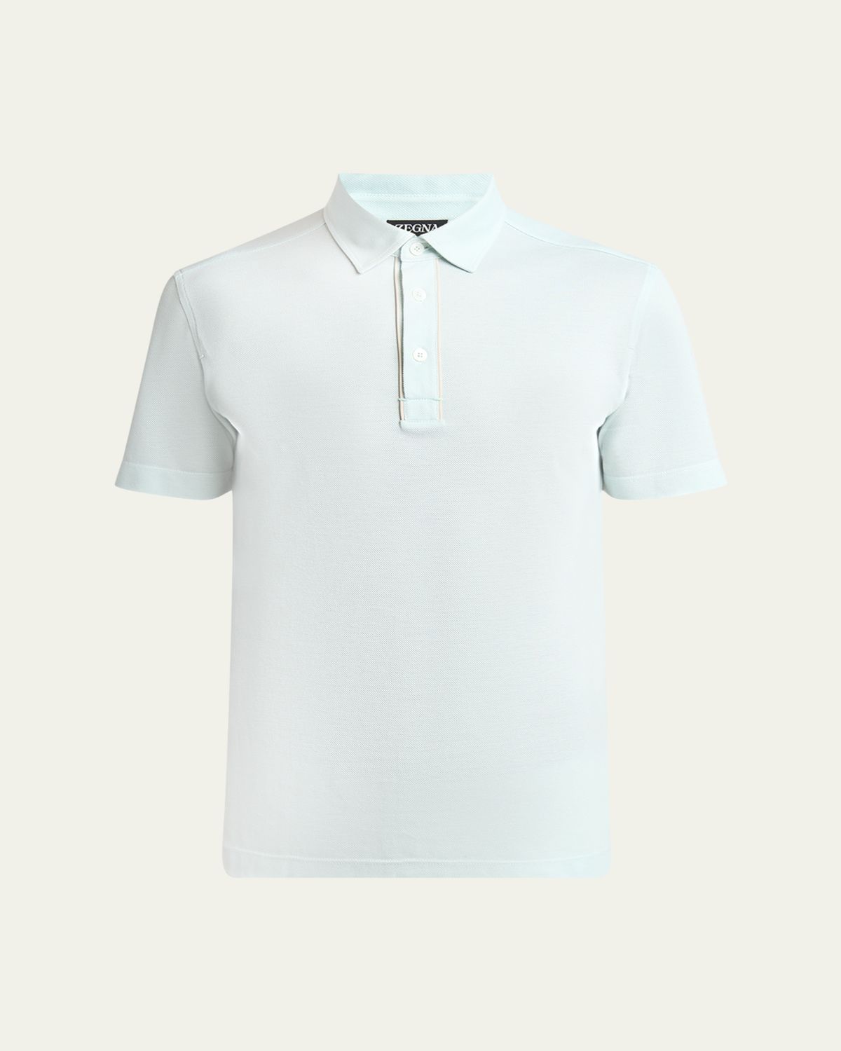 ZEGNA Men's Pique Polo Shirt