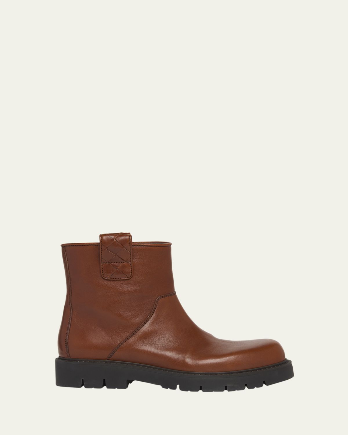 Bottega Veneta Men's Haddock Leather Ankle Boots