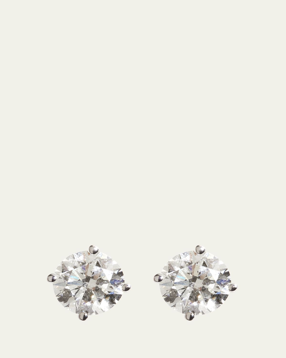 Kendall Row 14K White Gold Lab Grown Diamond Stud Earrings