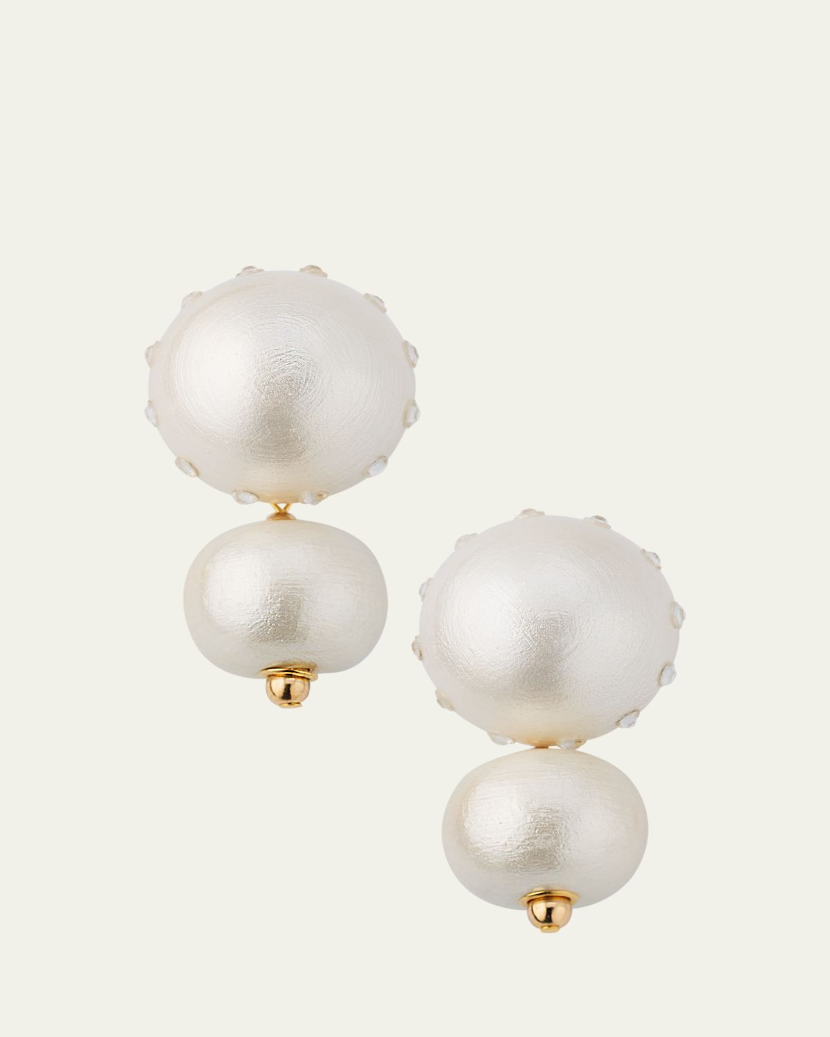 Saule Label Livia White Heron Earrings