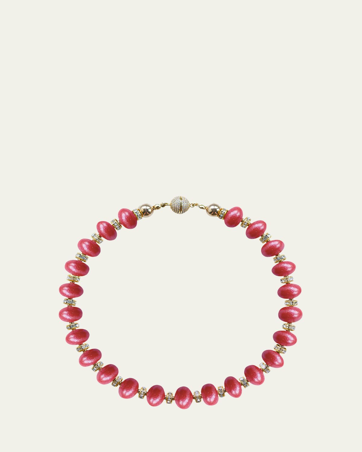 Saule Label Mika Coral Sunset Necklace, 16"L