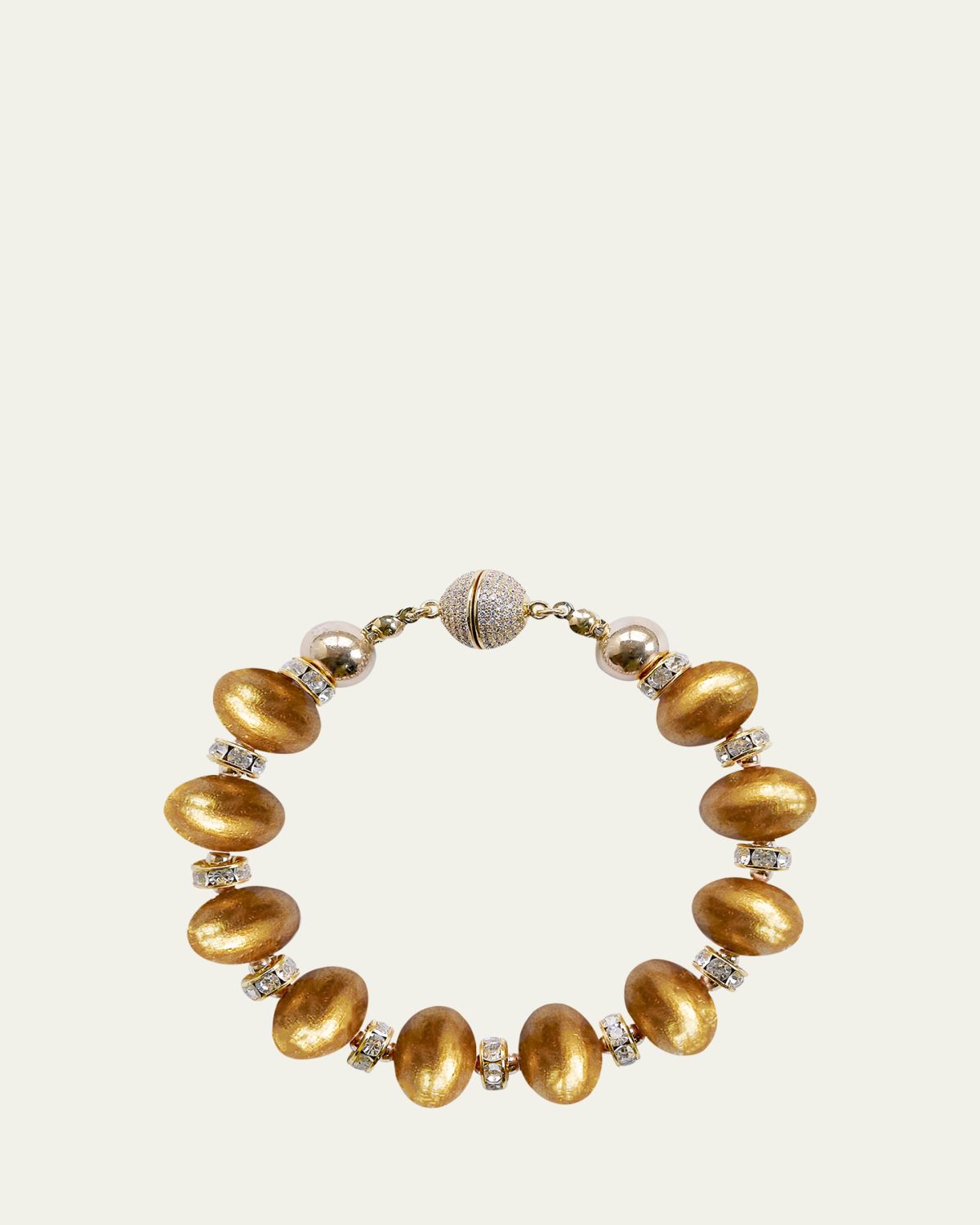 Saule Label Mika Golden Saffron Bracelet, 8.5"L