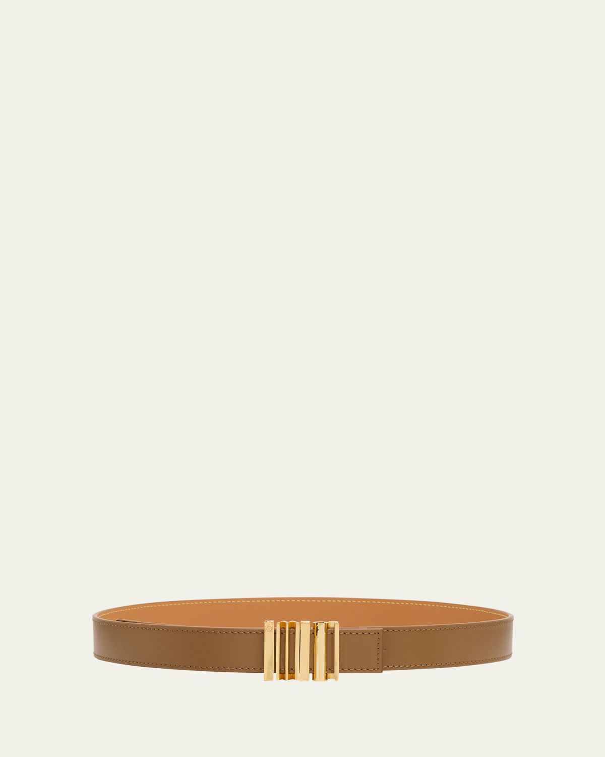 Loewe Leather Belt W/ Engraved Buckle