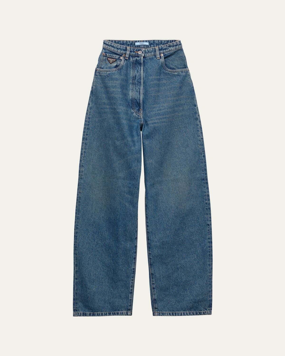 Prada High Waisted Denim Pants | Thumbnail 4
