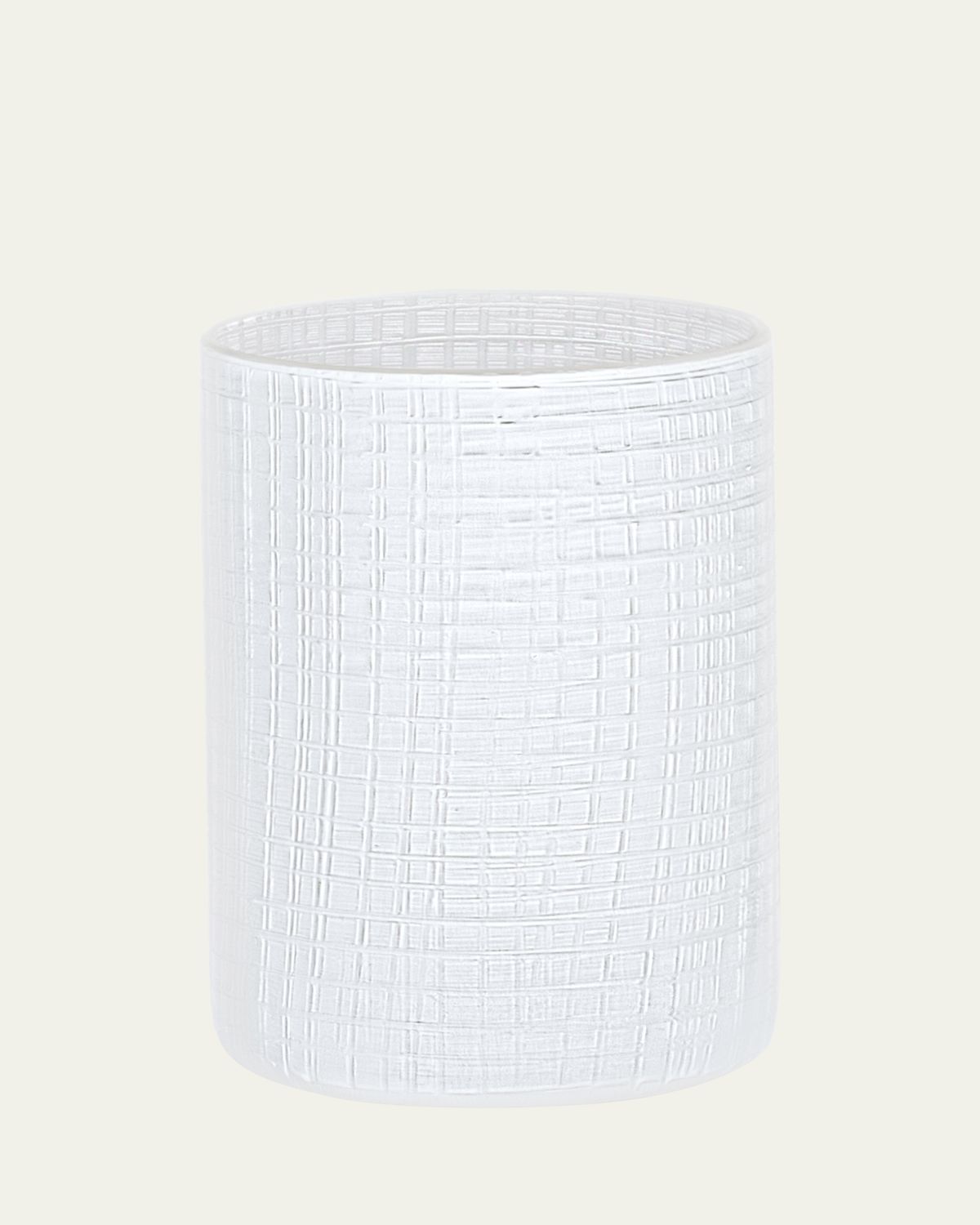 Labrazel Cambric Glass Toothbrush Holder, White Enamel | Thumbnail 4