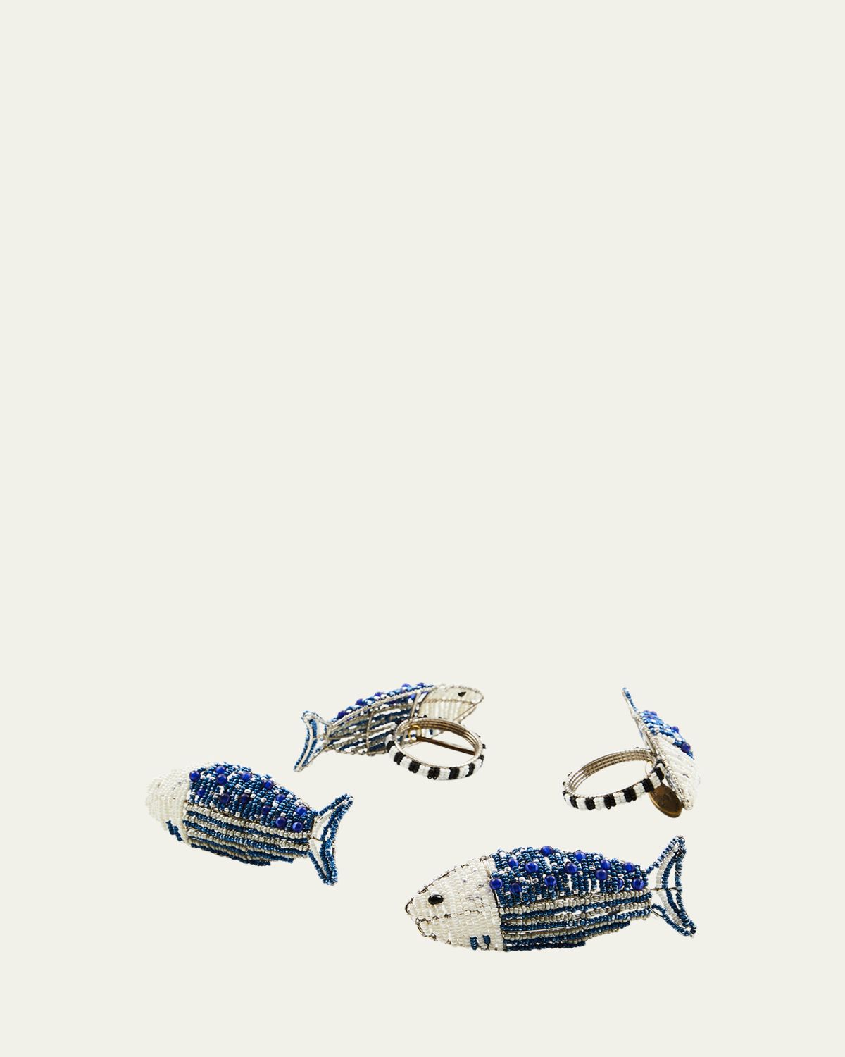 MacKenzie-Childs Go Fish Napkin Rings, Set of 4