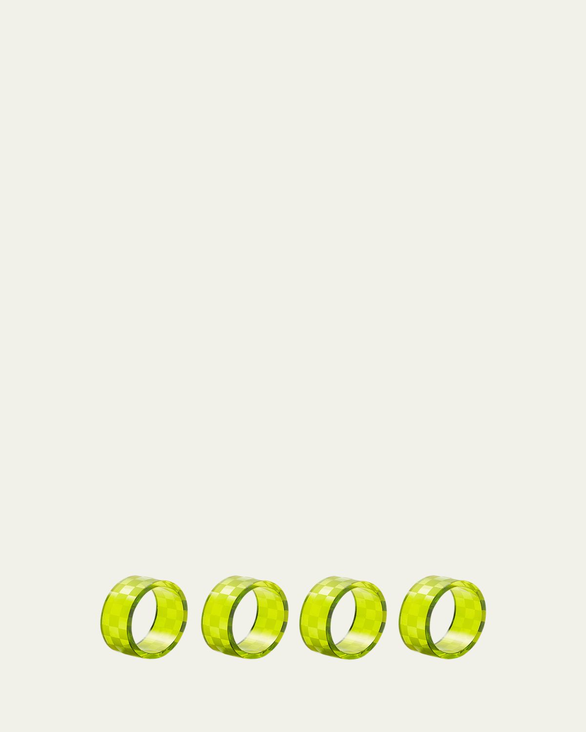 MacKenzie-Childs Green Check Napkin Rings, Set of 4 | Thumbnail 4