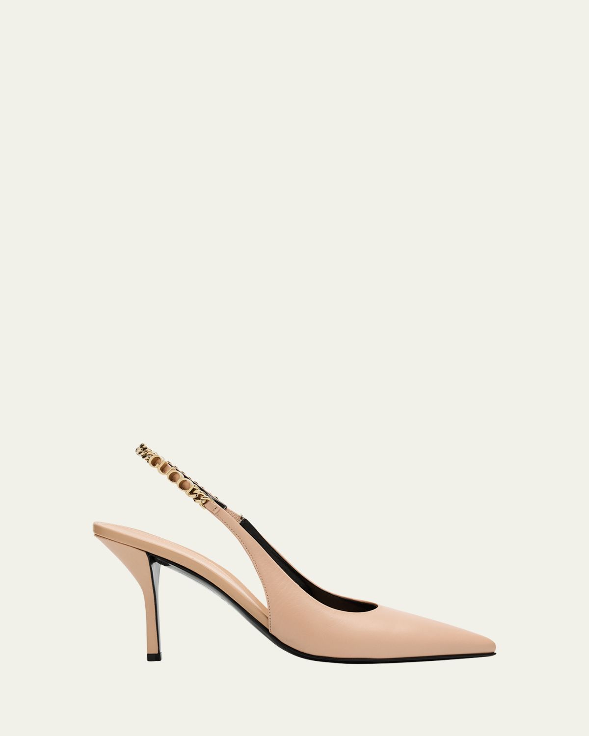 Gucci Signoria Slingback Leather Pumps