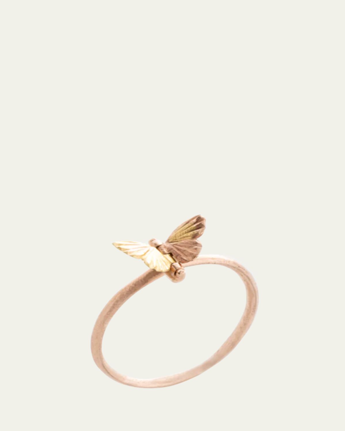 James Banks Two-Tone Tiny Baby Asterope Band Ring