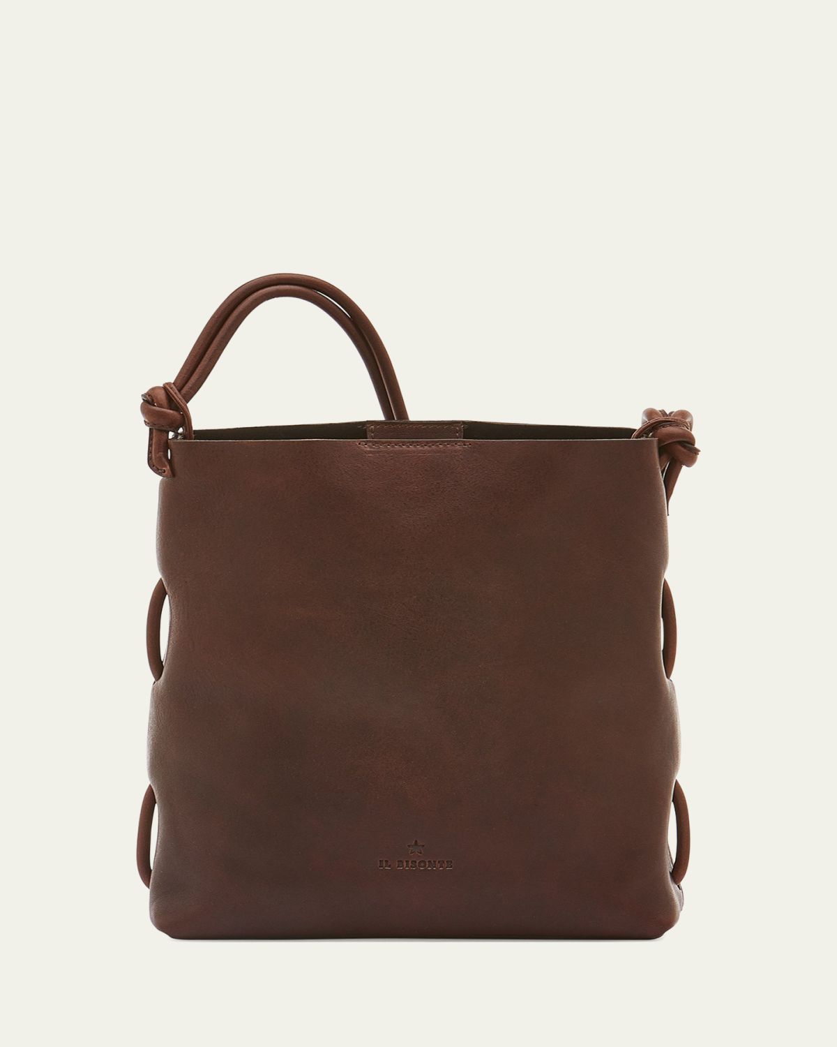 Il Bisonte Snodo Knot Leather Shoulder Bag