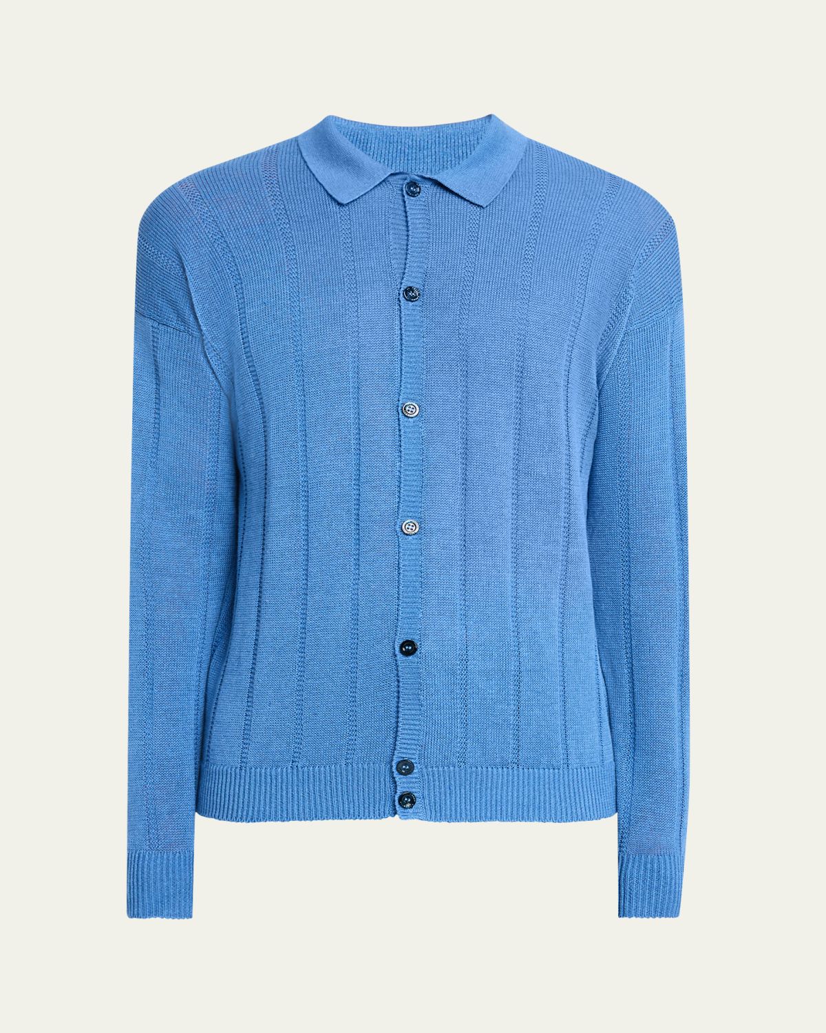 Bergdorf Goodman Men's Cashmere Tonal Stripe Cardigan