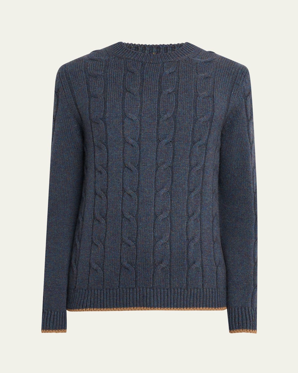 Bergdorf Goodman Men's Cashmere Cable Crewneck Sweater