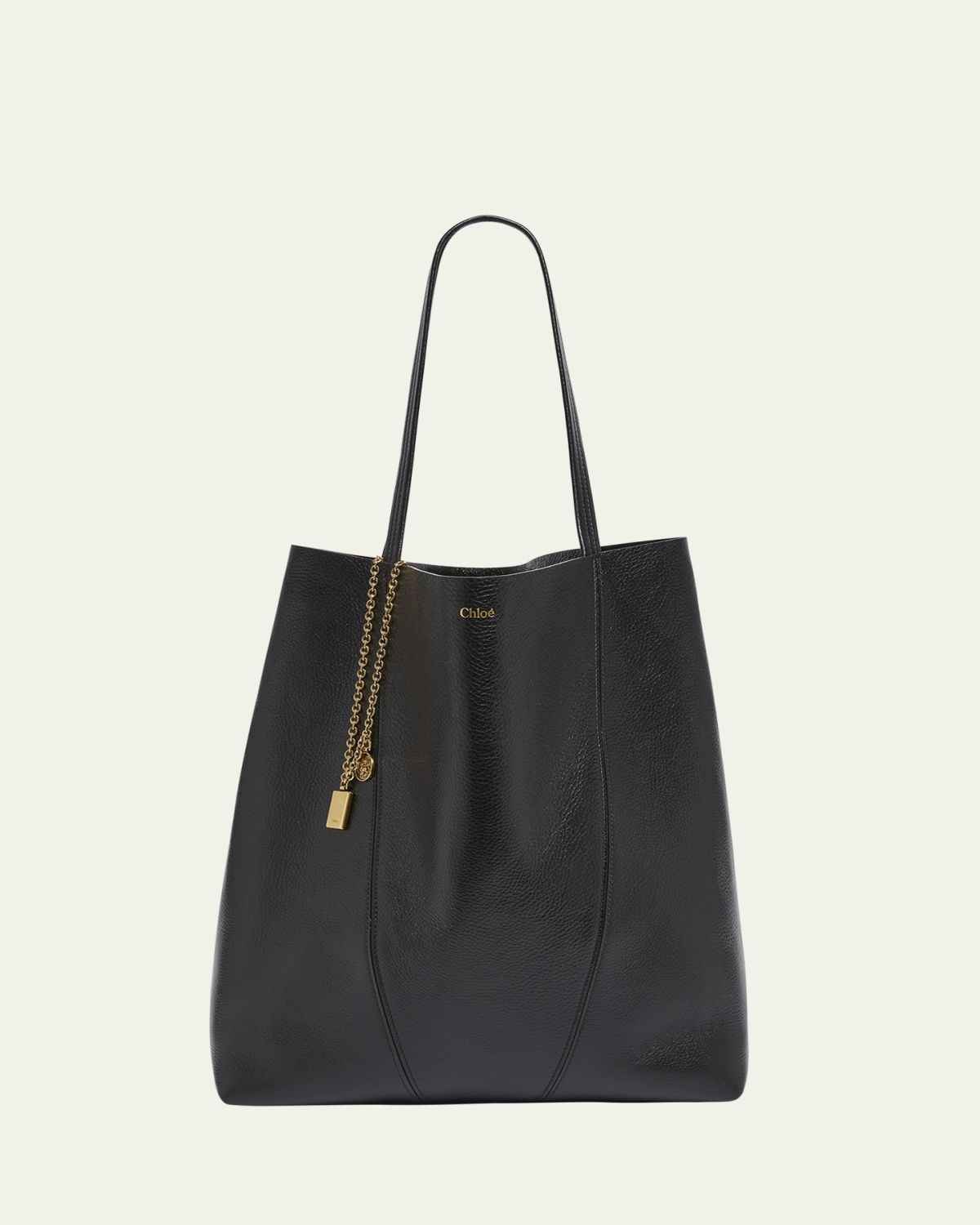 Chloe Spin North-South Tote Bag in Leather | Thumbnail 10 Chloe Spin North-South Tote Bag in Leather | Thumbnail 10