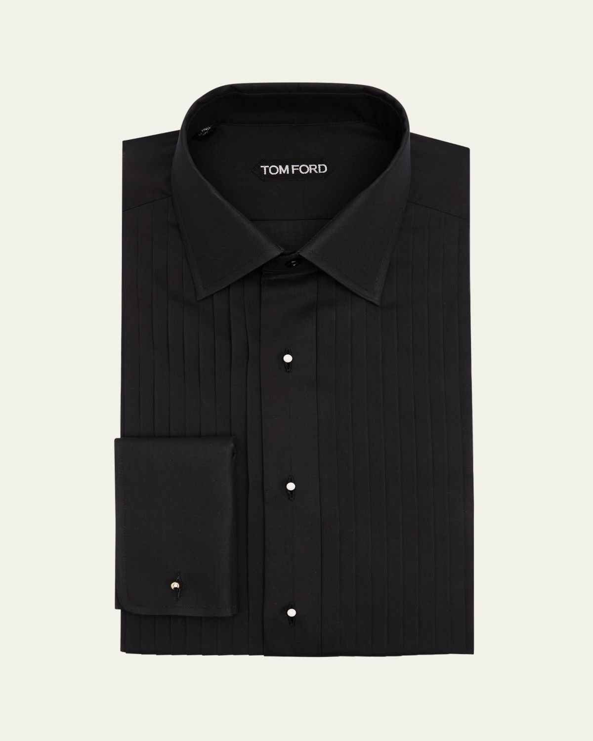 TOM FORD Men's Voile Plisse Pastron Dress Shirt