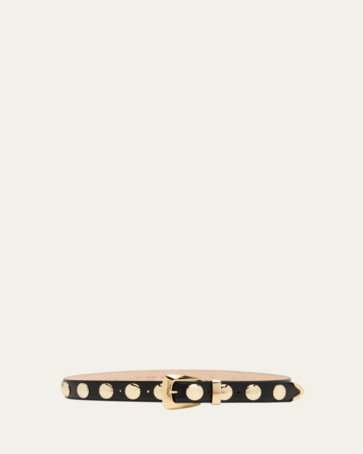Khaite Benny Leather Studded Belt