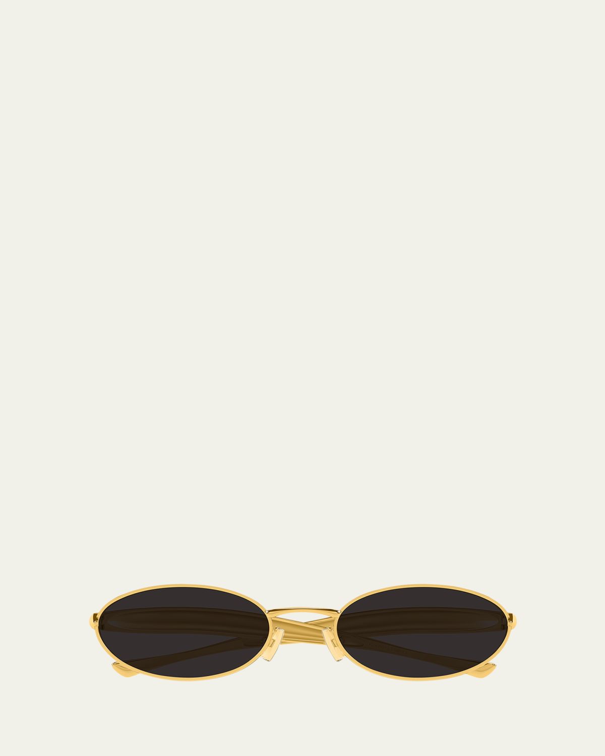 Bottega Veneta Sardine Logo Engraved Metal Sunglasses