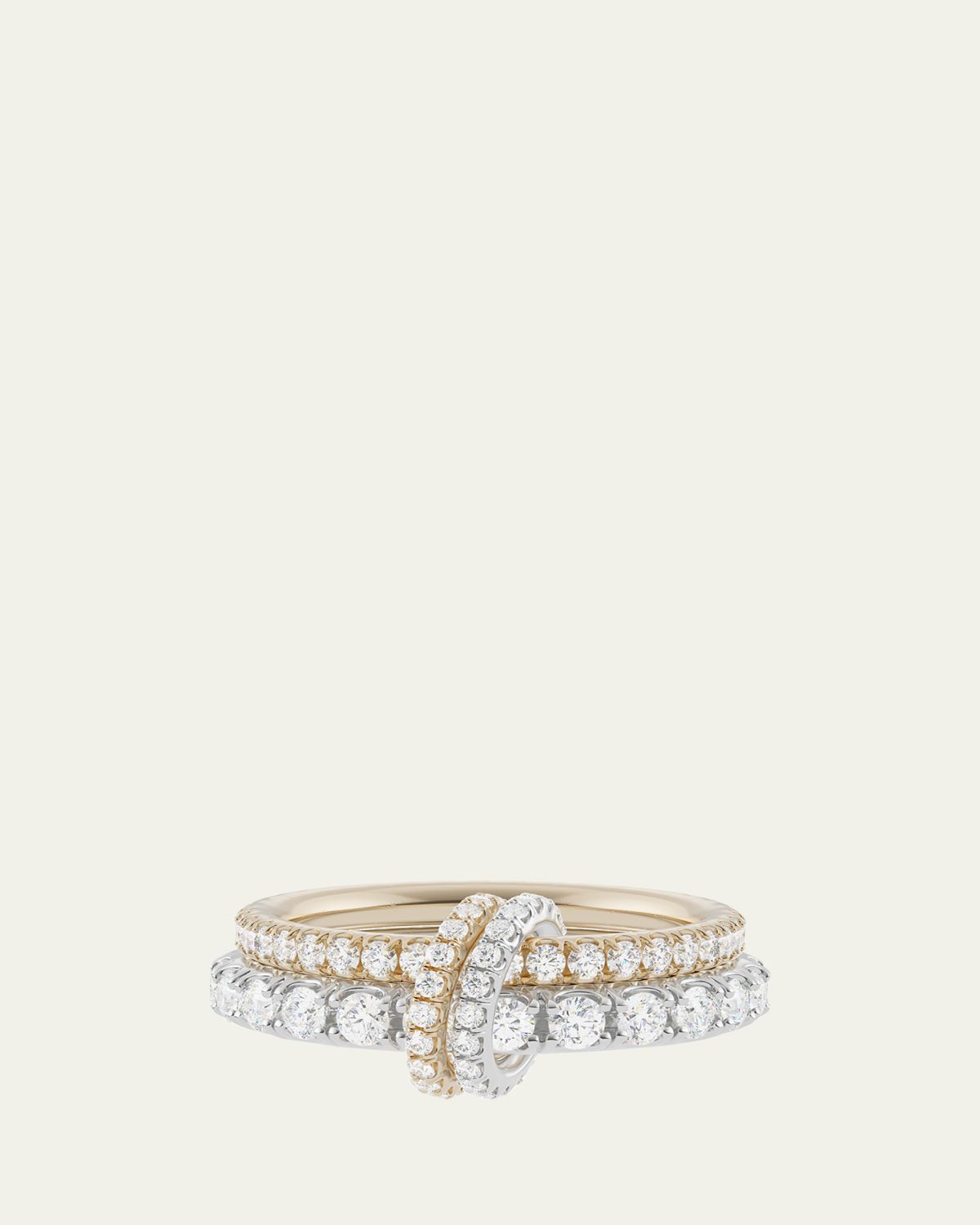 Spinelli Kilcollin Cadence 18K Yellow and White Gold Diamond Ring