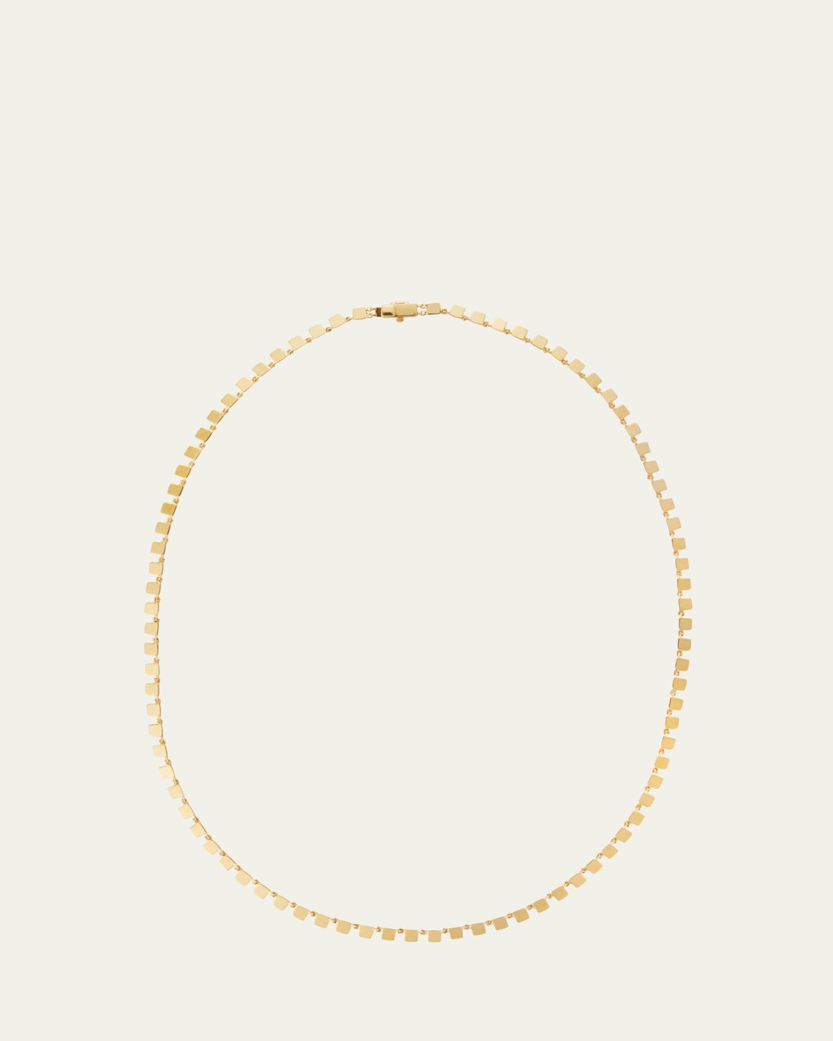 ILEANA MAKRI 18K Yellow Gold Mini Tile Necklace, 17"L