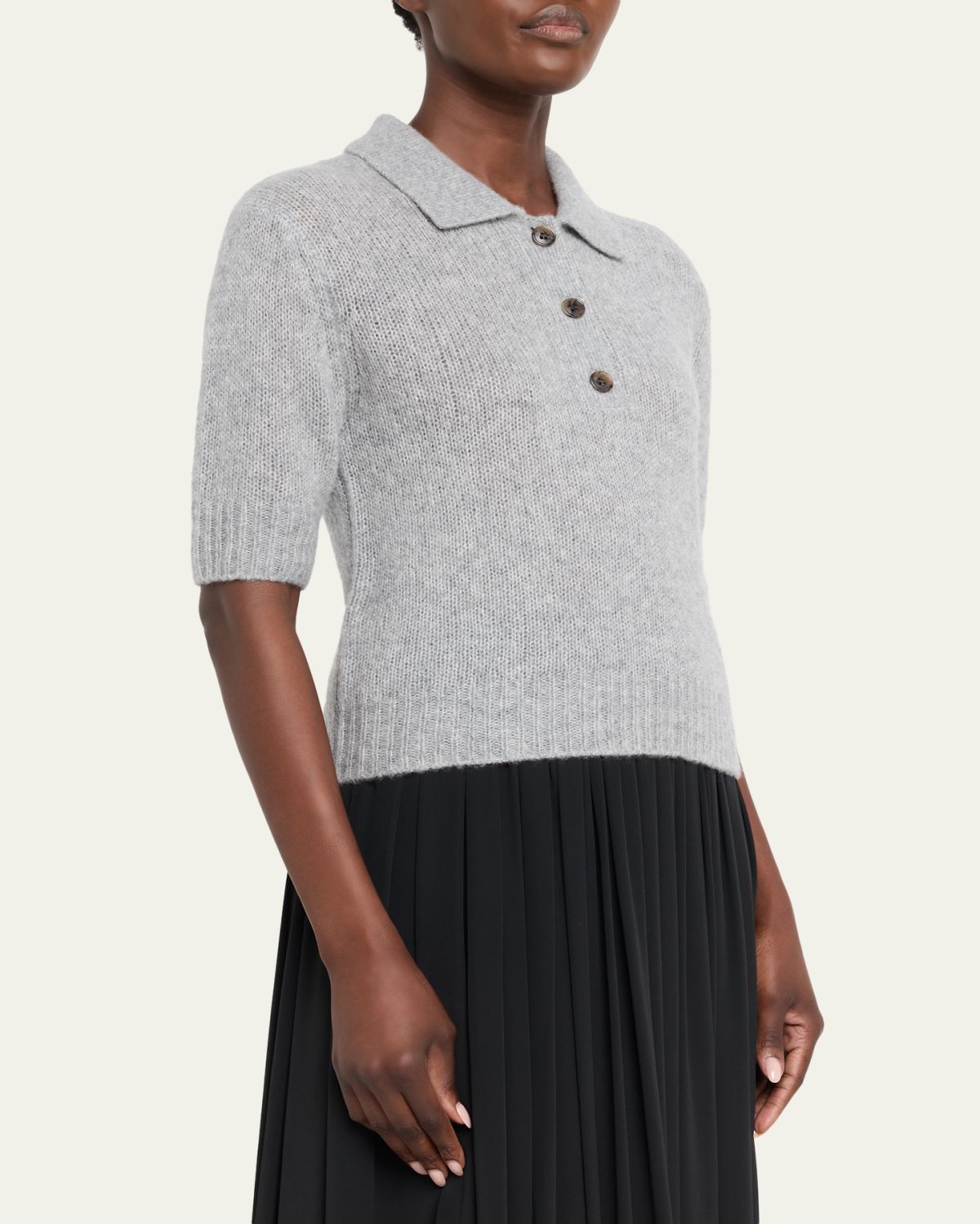 Lisa Yang Masy Cashmere Polo Sweater | Thumbnail 4