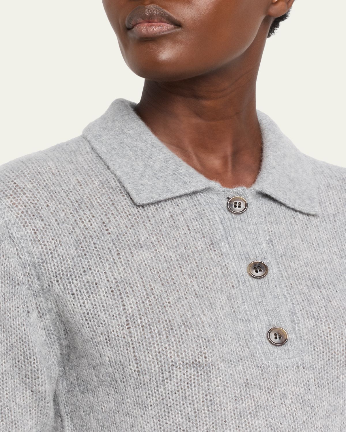 Lisa Yang Masy Cashmere Polo Sweater | Thumbnail 5