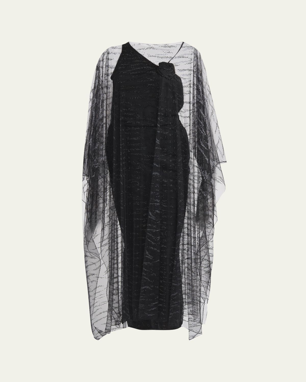 Giorgio Armani Crystal Embellished Sheer Long Cape | Thumbnail 6 Giorgio Armani Crystal Embellished Sheer Long Cape | Thumbnail 6
