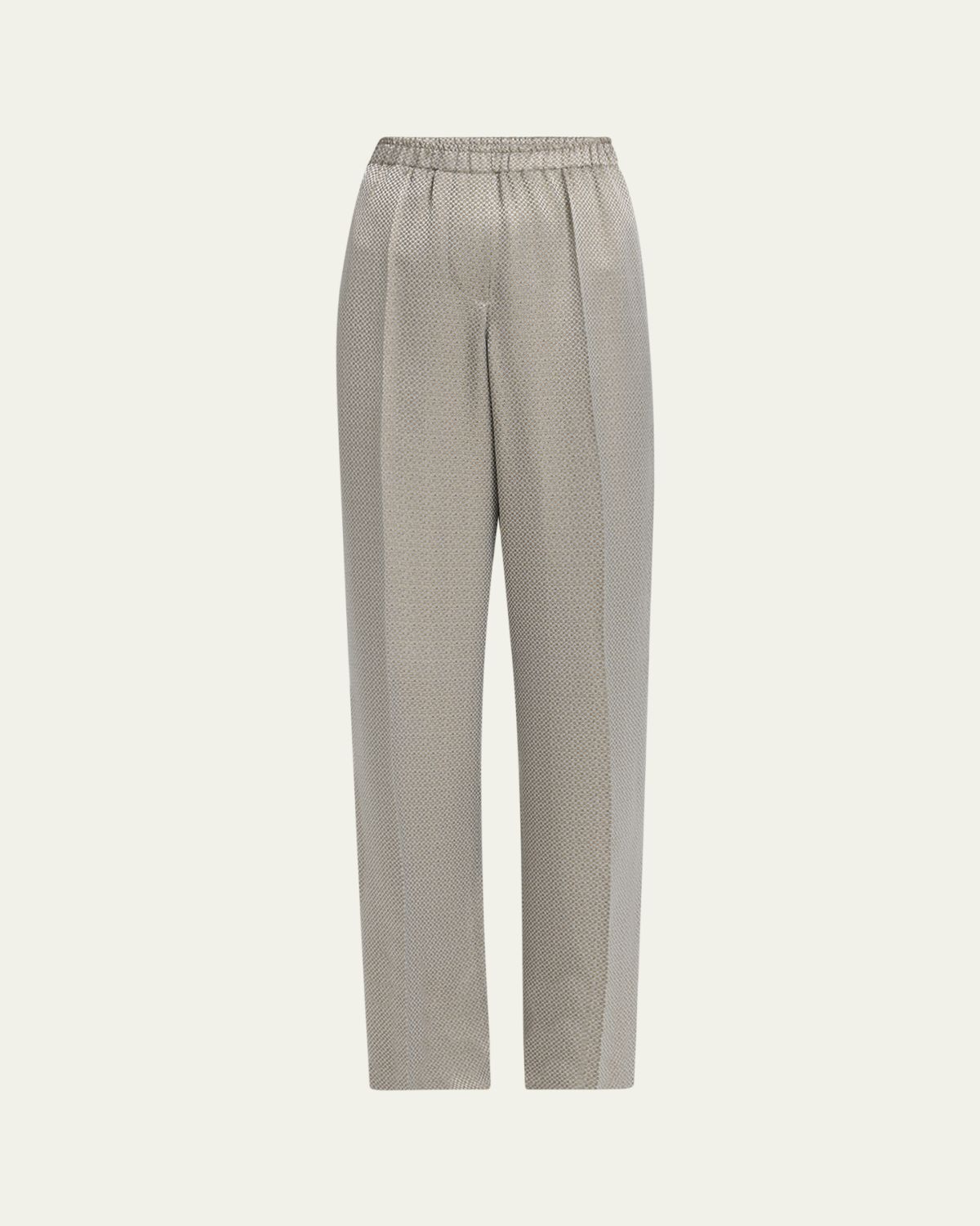 Giorgio Armani Micro Jacquard Straight-Leg Pull-On Trousers | Thumbnail 6 Giorgio Armani Micro Jacquard Straight-Leg Pull-On Trousers | Thumbnail 6