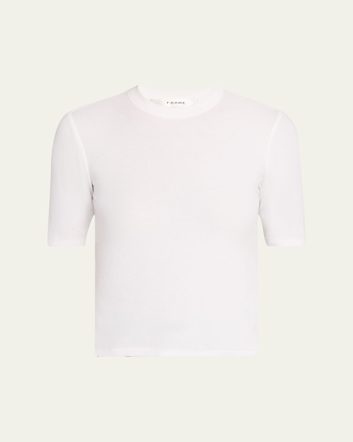 FRAME Ribbed Crewneck Tee