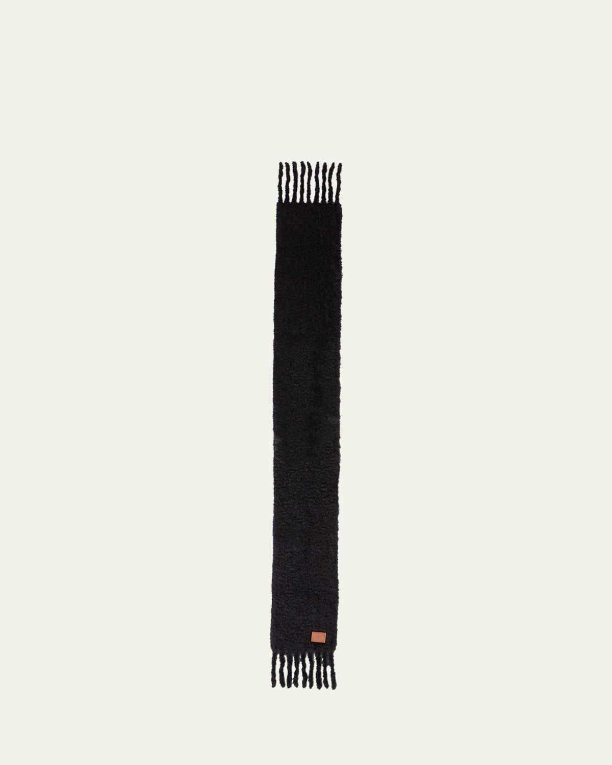 Loewe Wool-Blend Fringe Trim Scarf
