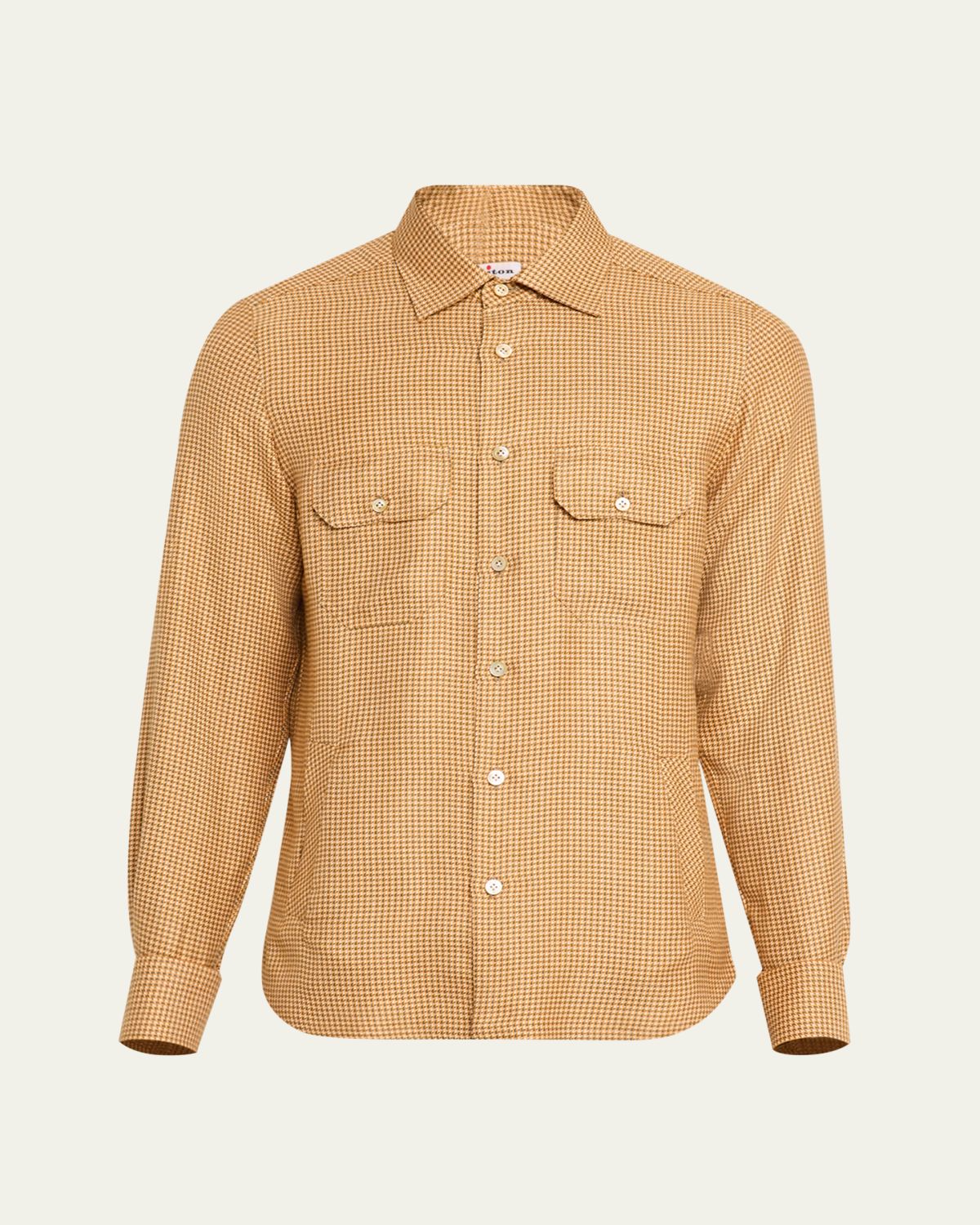 Kiton Men's Mini-Check Shirt Jacket