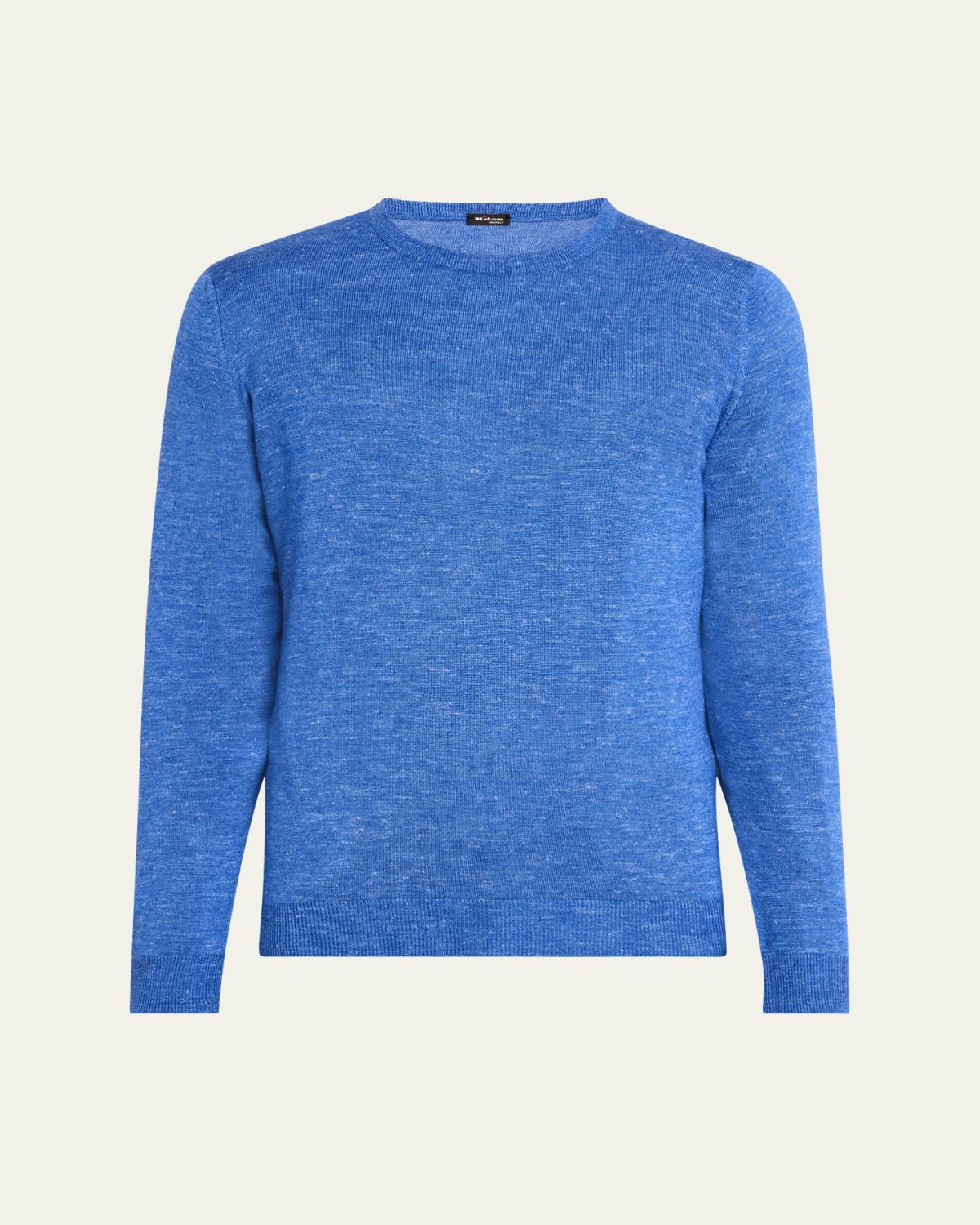 Kiton Men's Cashmere and Linen Crewneck Sweater