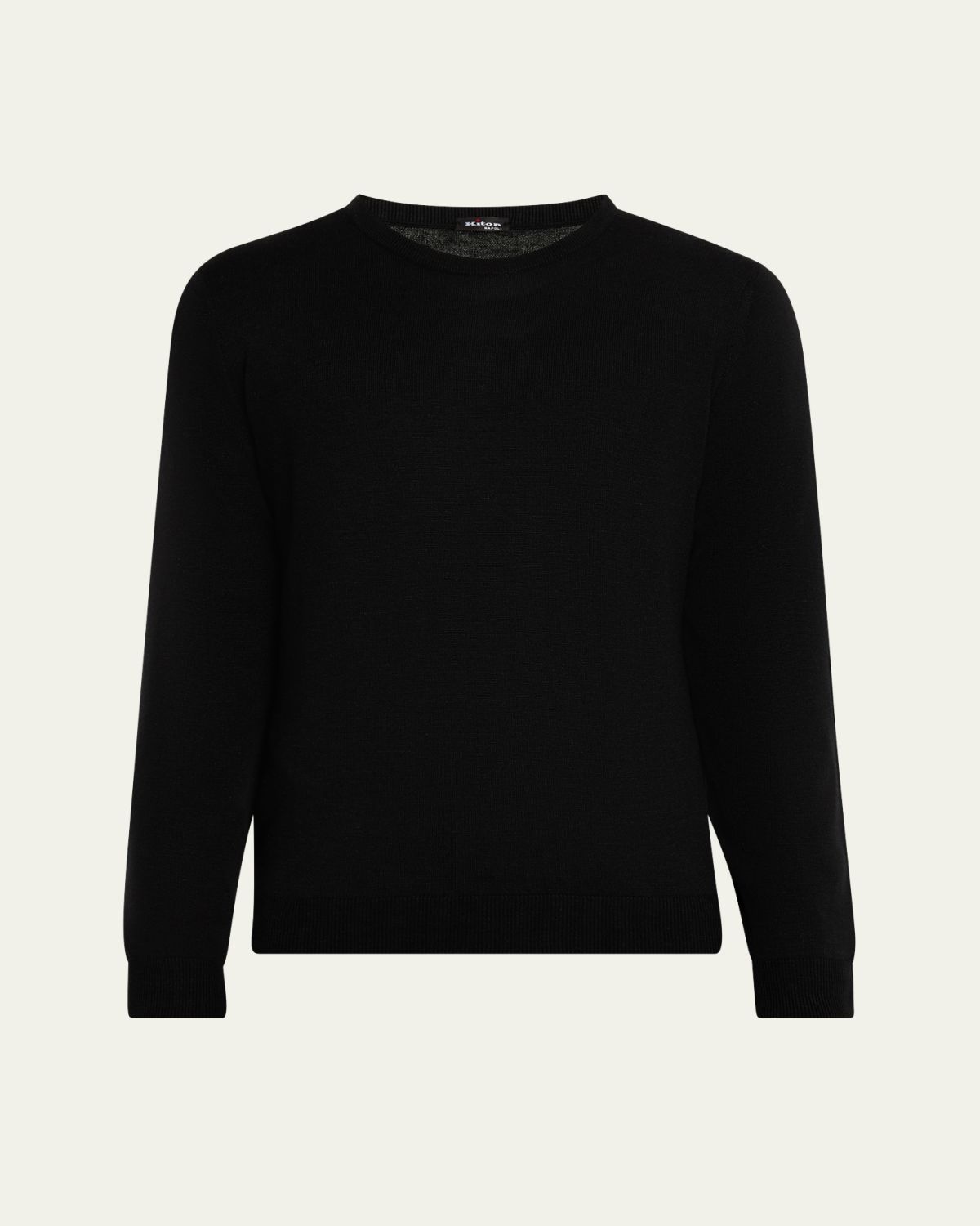 Kiton Men's Cashmere and Linen Crewneck Sweater