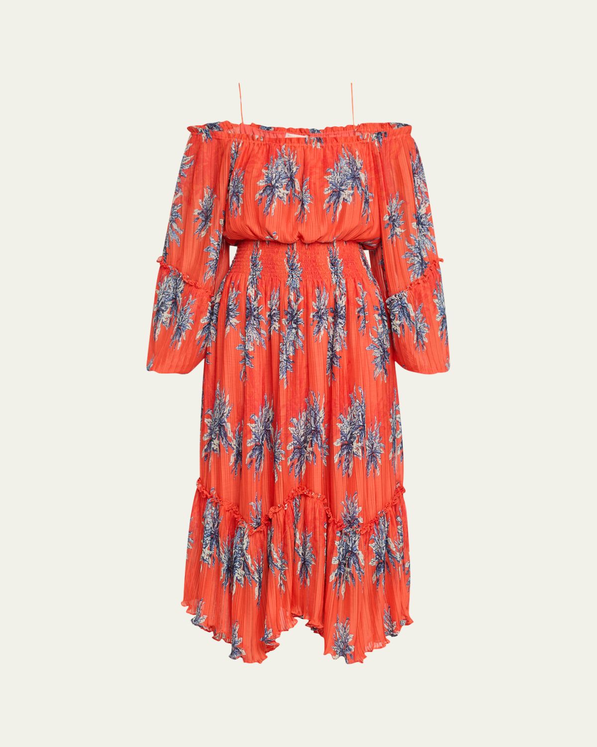 Ramy Brook Alyce Off-Shoulder Midi Dress