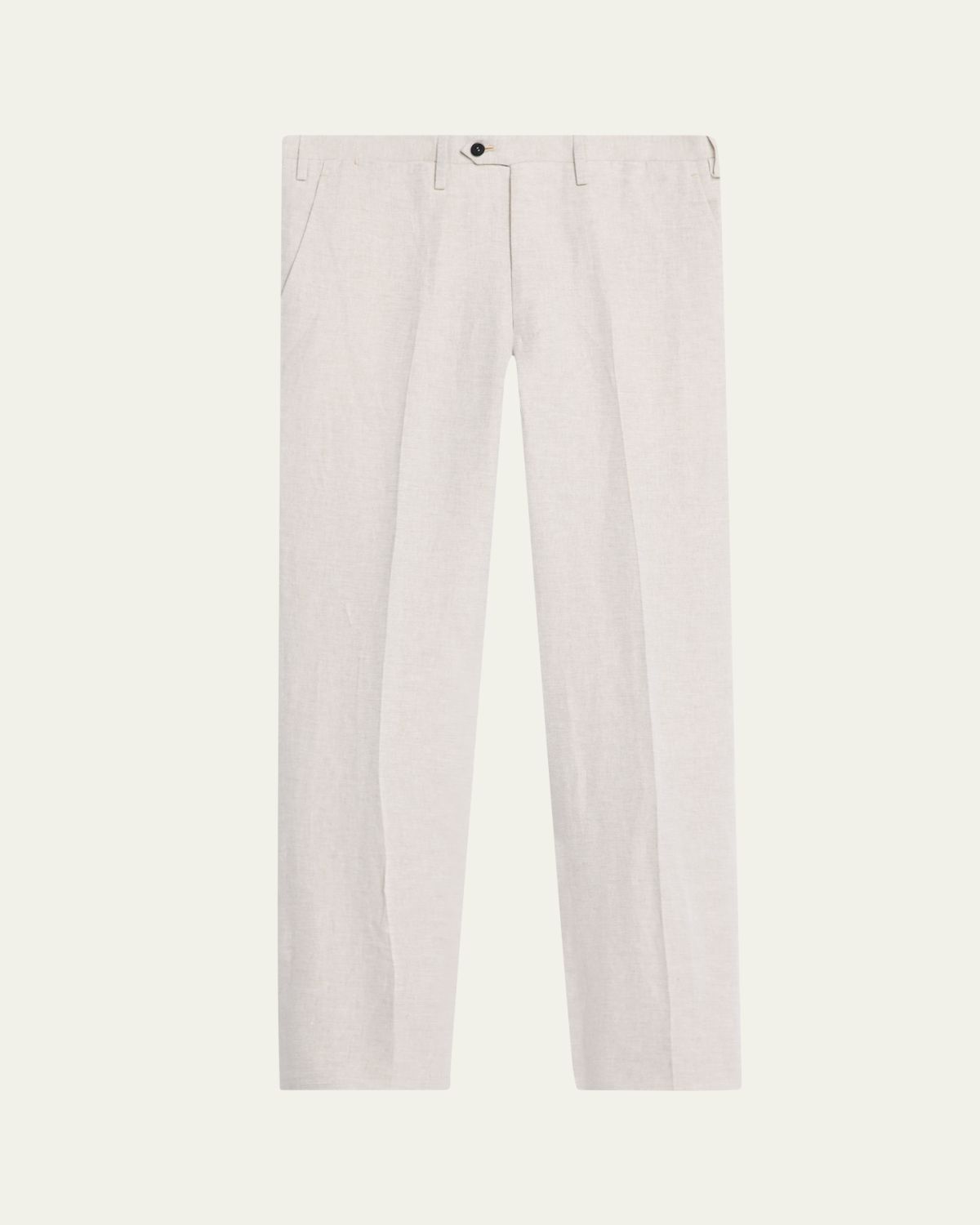 Kiton Men's Twill Flat-Front Pants