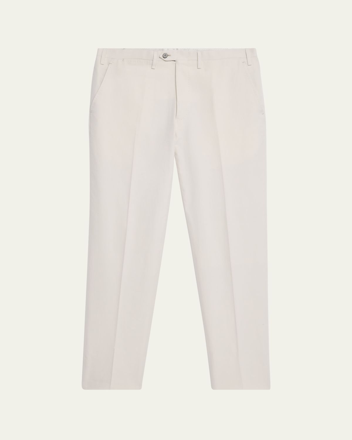 Kiton Men's Flat-Front Twill Pants