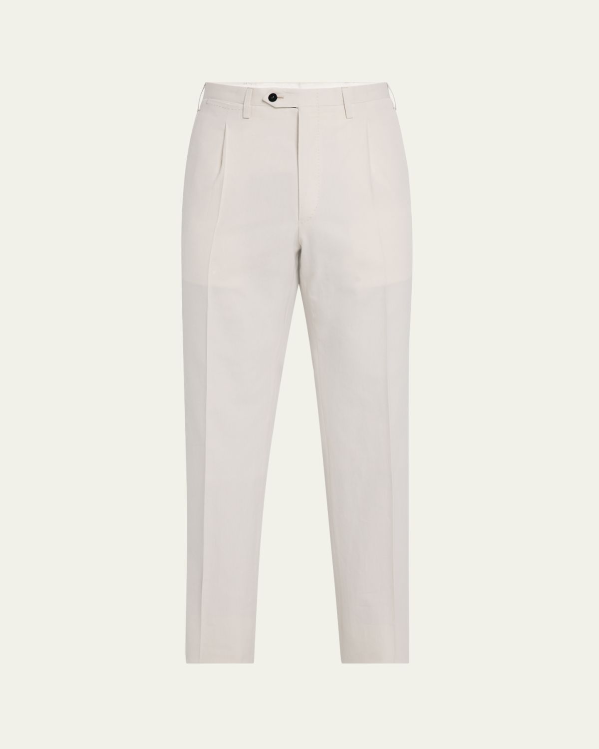 Kiton Men's Pleated Twill Pants