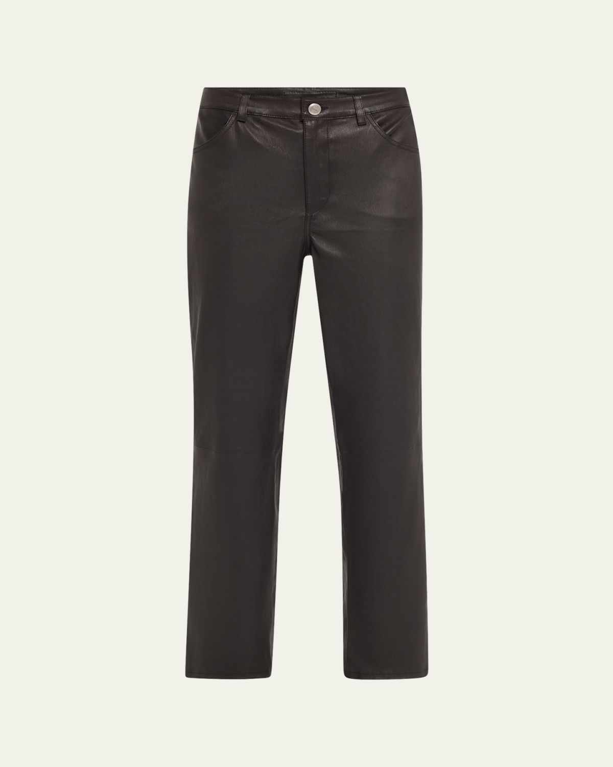 SPRWMN Slim Straight Leather Pants