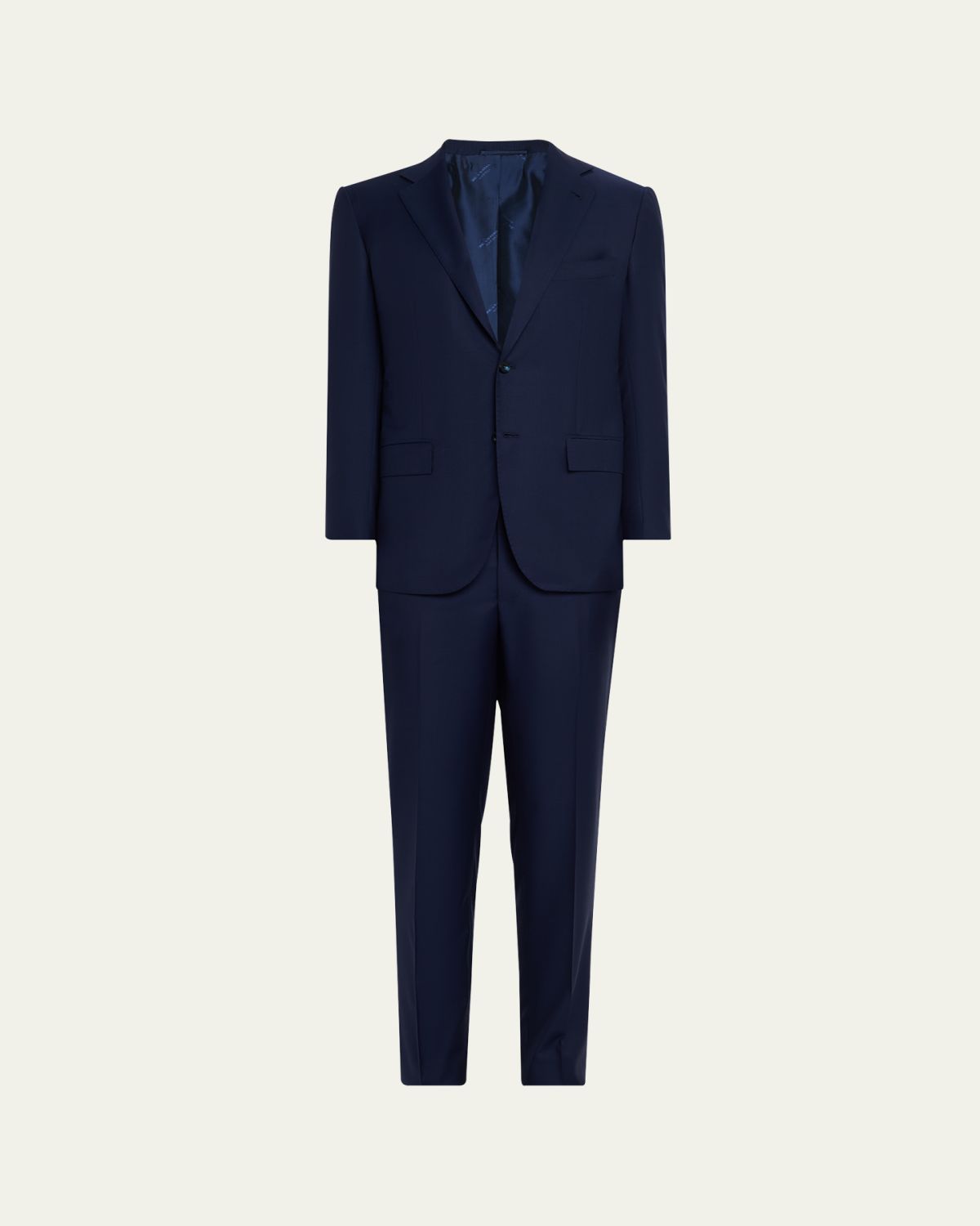 Kiton Men's Super 160s Tonal Micro-Stripe Suit