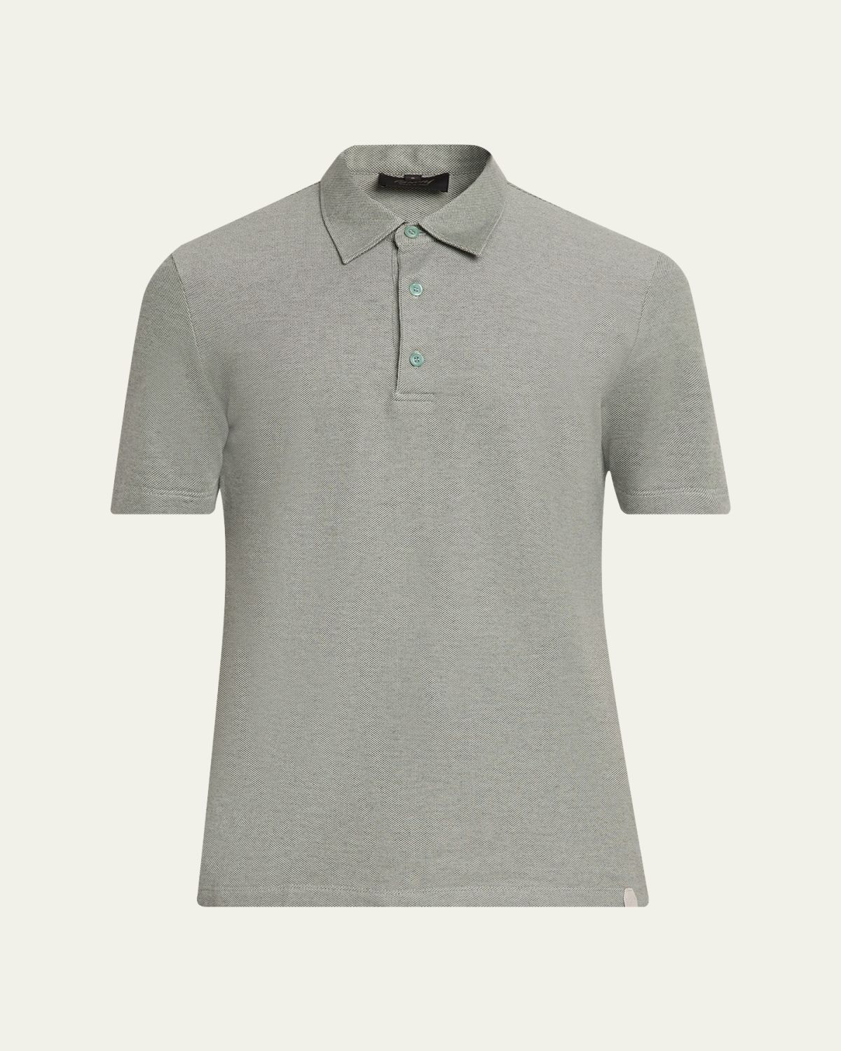 Brioni Men's Jersey Pique Polo Shirt | Thumbnail 14