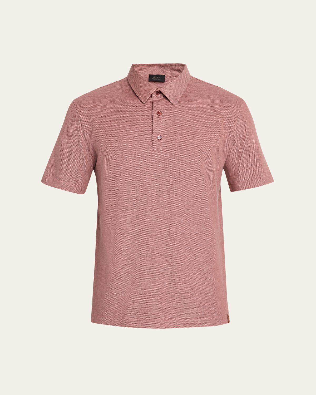 Brioni Men's Jersey Pique Polo Shirt | Thumbnail 6