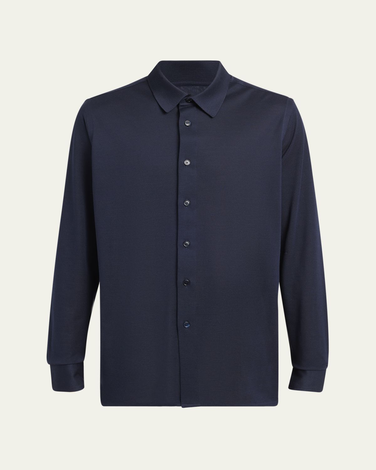 Brioni Men's Silk Pique Sport Shirt | Thumbnail 10 Brioni Men's Silk Pique Sport Shirt | Thumbnail 10